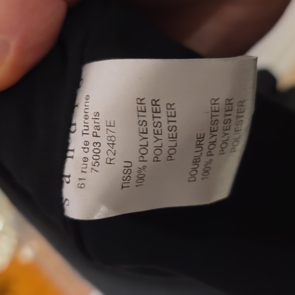 Sandro Ruffle Mini Dress Size 2 - Picture 9 of 9